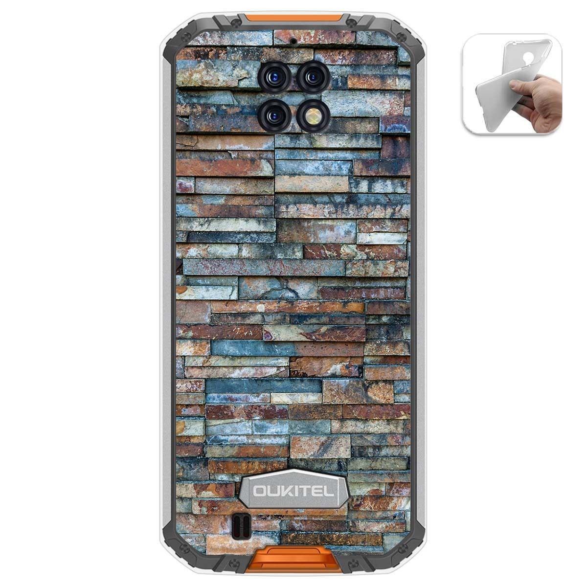 Funda Gel Tpu para Oukitel Wp6 diseño Ladrillo 05 Dibujos