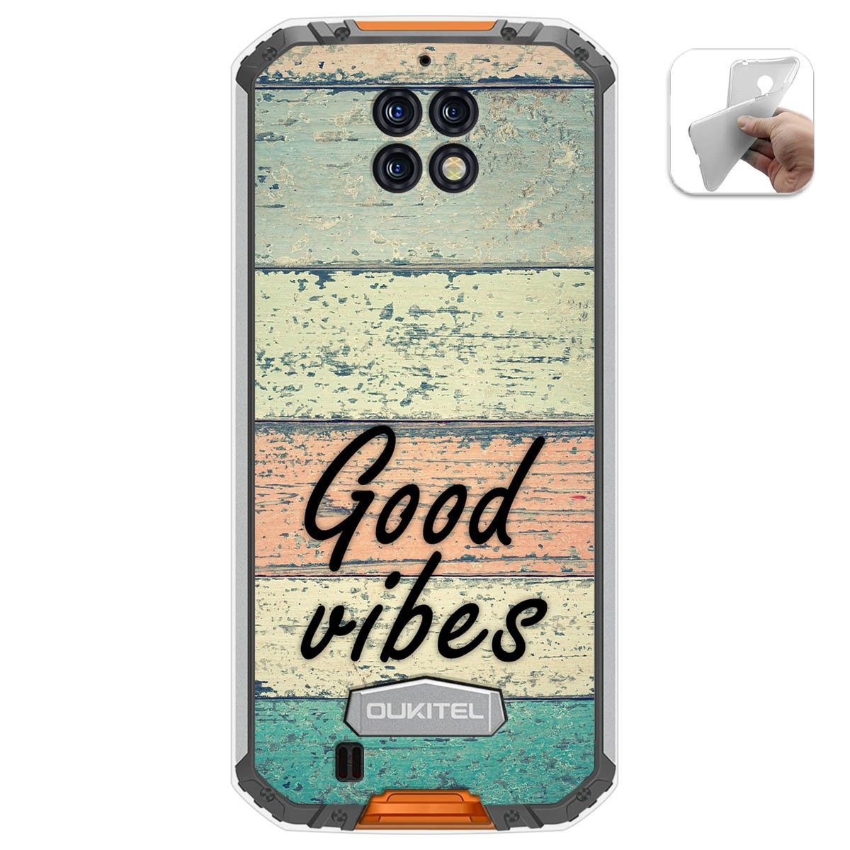 Funda Gel Tpu para Oukitel Wp6 diseño Madera 01 Dibujos