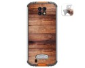 Funda Gel Tpu para Oukitel Wp6 diseño Madera 02 Dibujos