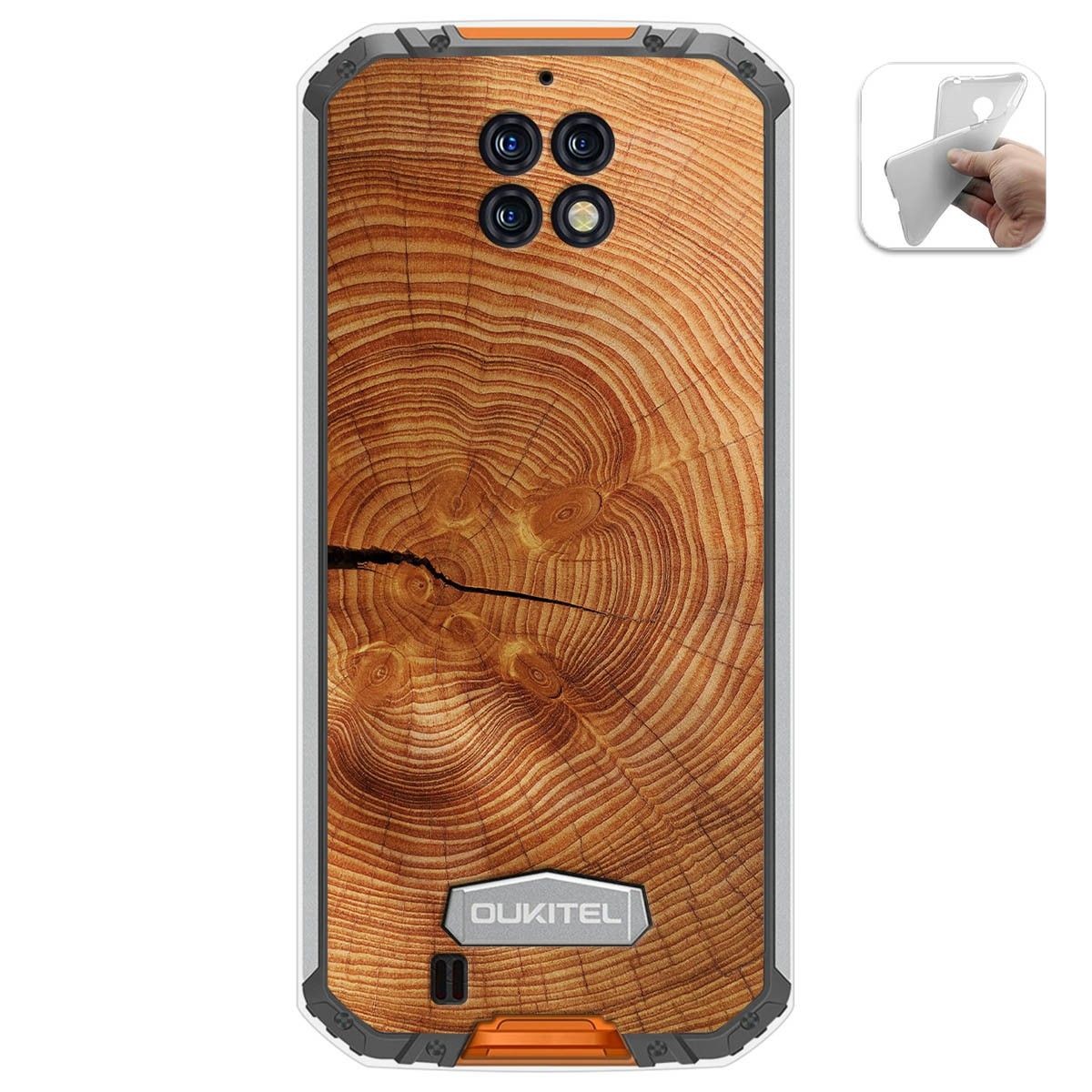 Funda Gel Tpu para Oukitel Wp6 diseño Madera 04 Dibujos