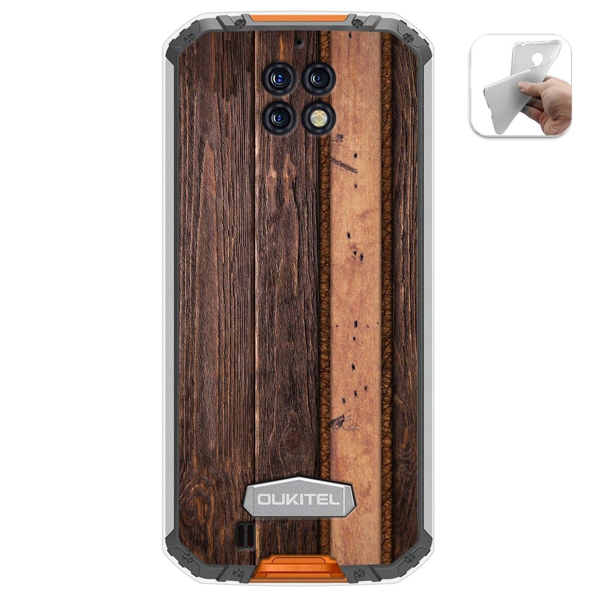 Funda Gel Tpu para Oukitel Wp6 diseño Madera 05 Dibujos