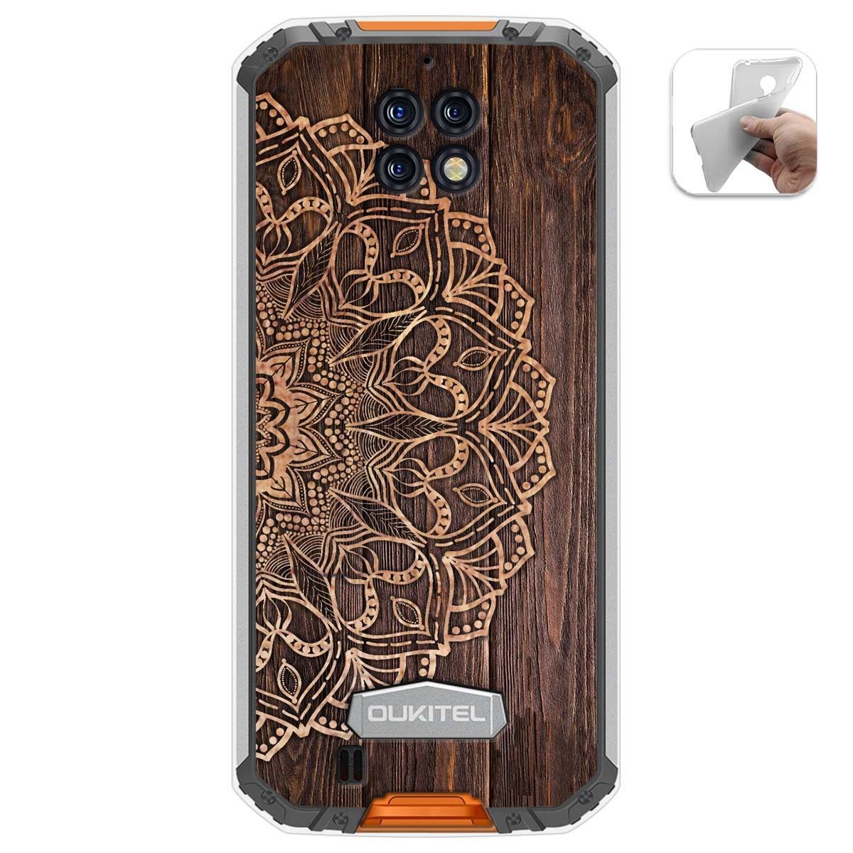 Funda Gel Tpu para Oukitel Wp6 diseño Madera 06 Dibujos