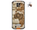 Funda Gel Tpu para Oukitel Wp6 diseño Madera 07 Dibujos