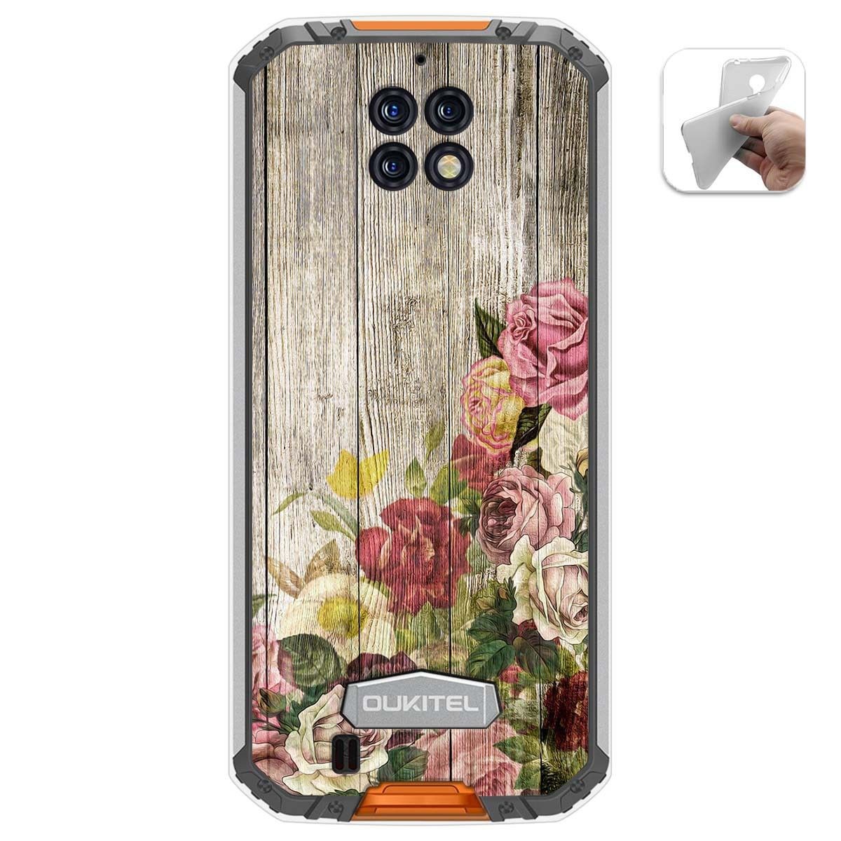 Funda Gel Tpu para Oukitel Wp6 diseño Madera 08 Dibujos