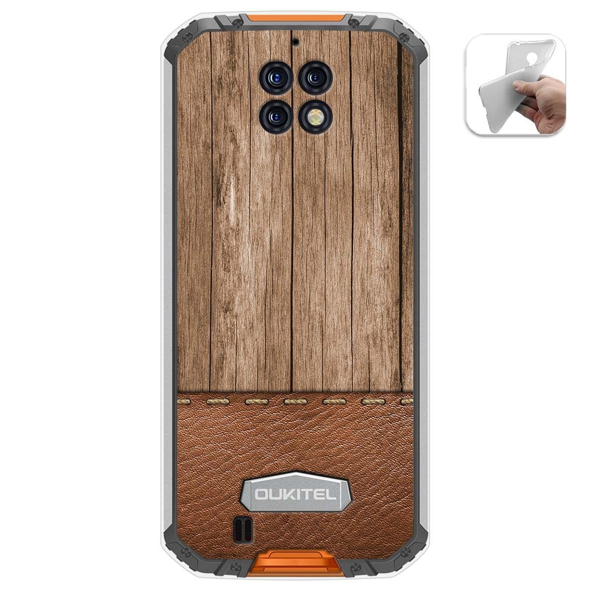 Funda Gel Tpu para Oukitel Wp6 diseño Madera 09 Dibujos