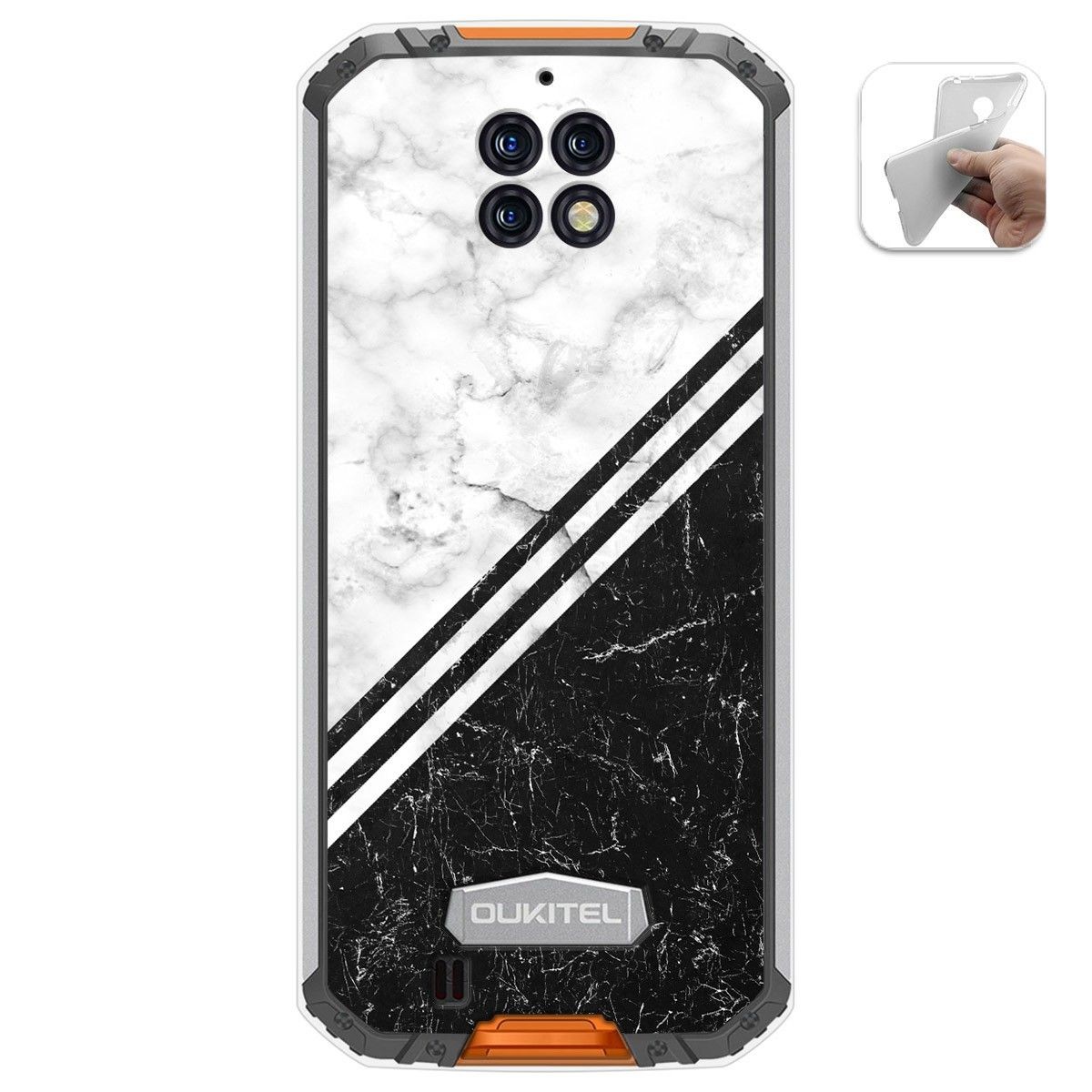 Funda Gel Tpu para Oukitel Wp6 diseño Mármol 01 Dibujos