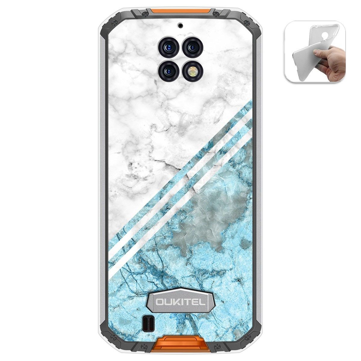 Funda Gel Tpu para Oukitel Wp6 diseño Mármol 02 Dibujos