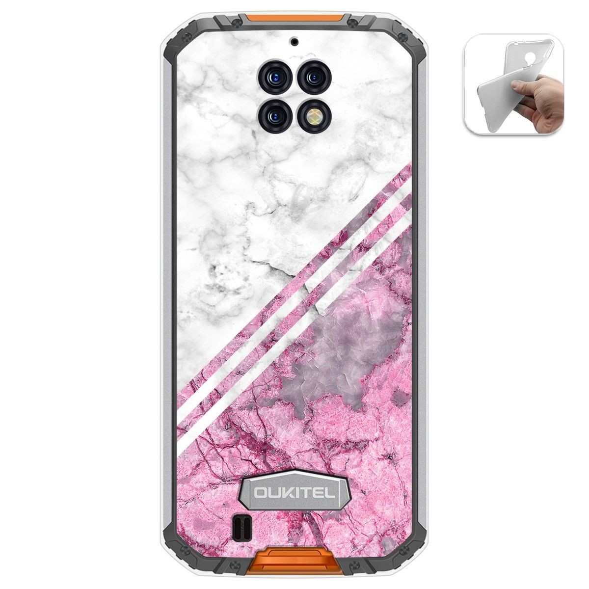 Funda Gel Tpu para Oukitel Wp6 diseño Mármol 03 Dibujos