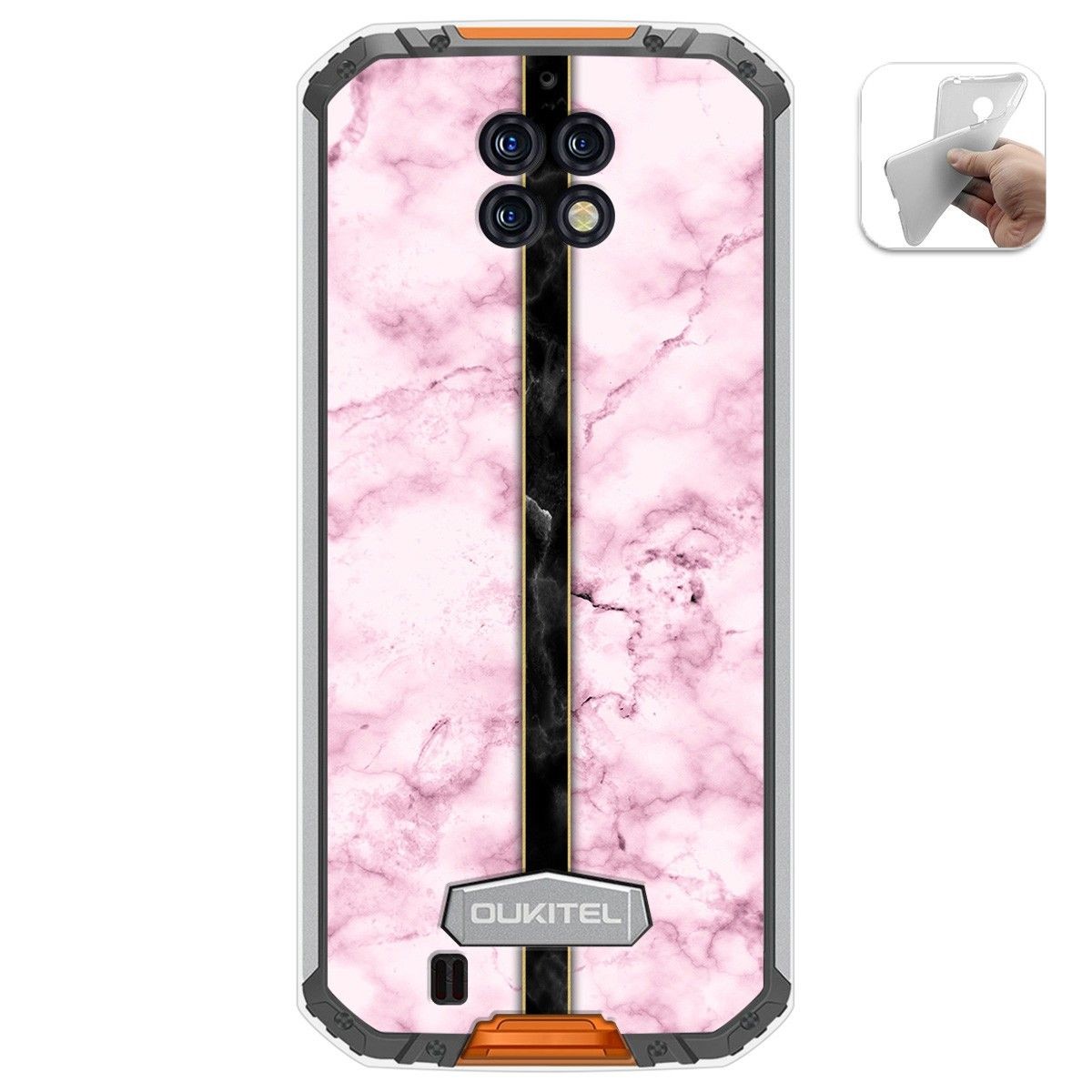 Funda Gel Tpu para Oukitel Wp6 diseño Mármol 04 Dibujos