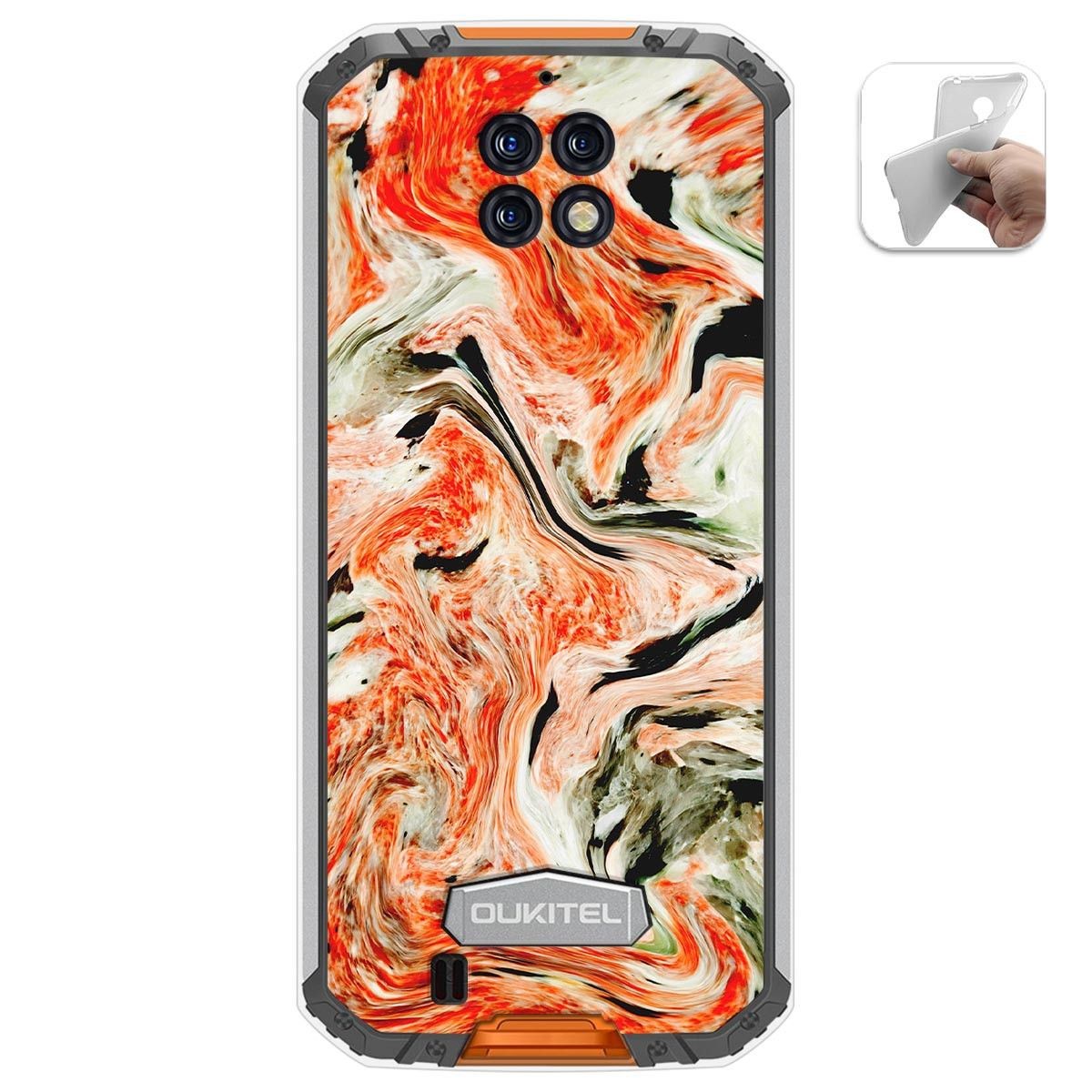Funda Gel Tpu para Oukitel Wp6 diseño Mármol 12 Dibujos