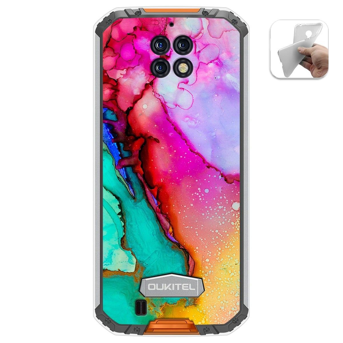 Funda Gel Tpu para Oukitel Wp6 diseño Mármol 15 Dibujos