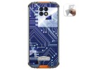 Funda Gel Tpu para Oukitel Wp6 diseño Circuito Dibujos