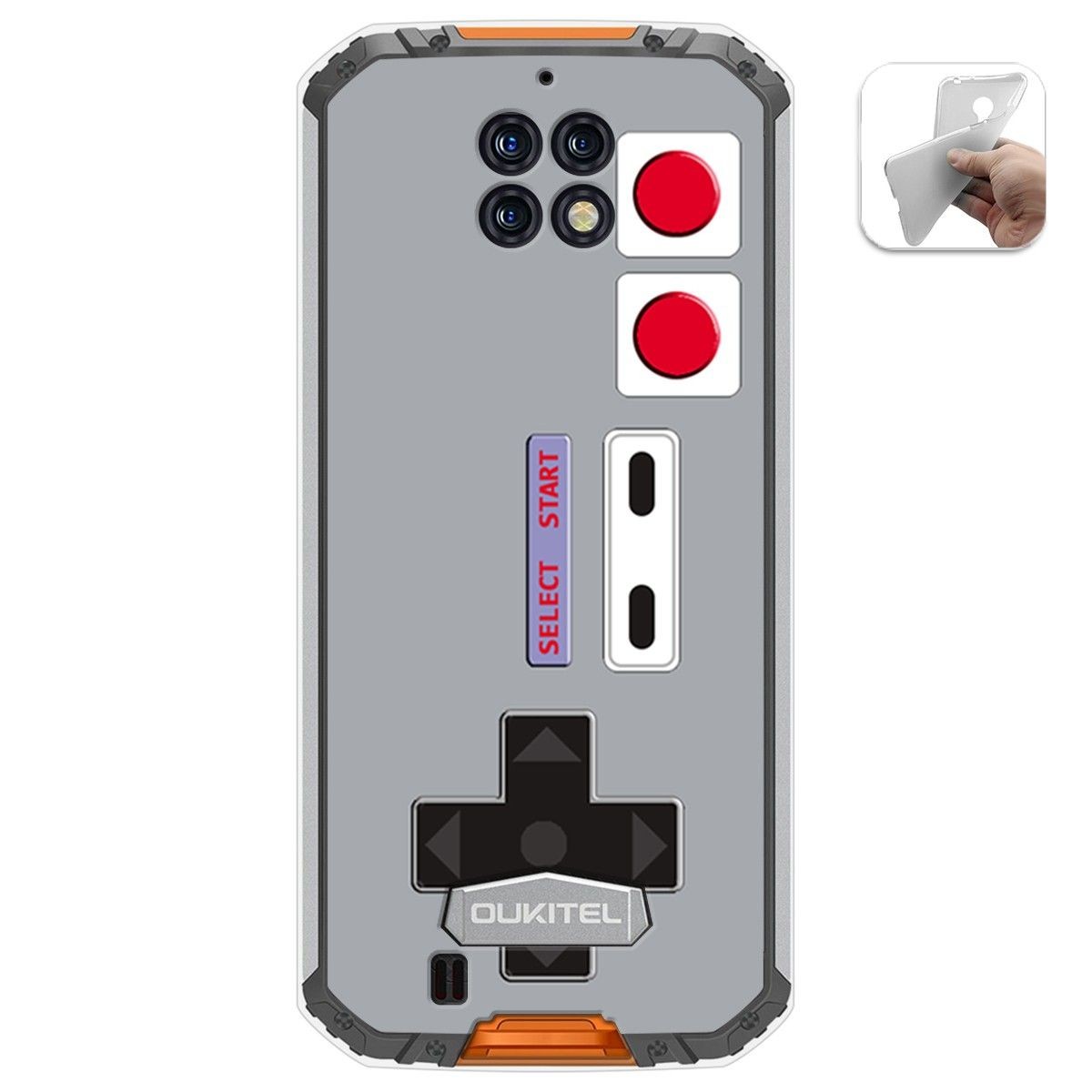 Funda Gel Tpu para Oukitel Wp6 diseño Consola Dibujos
