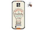 Funda Gel Tpu para Oukitel Wp6 diseño Creativity Dibujos