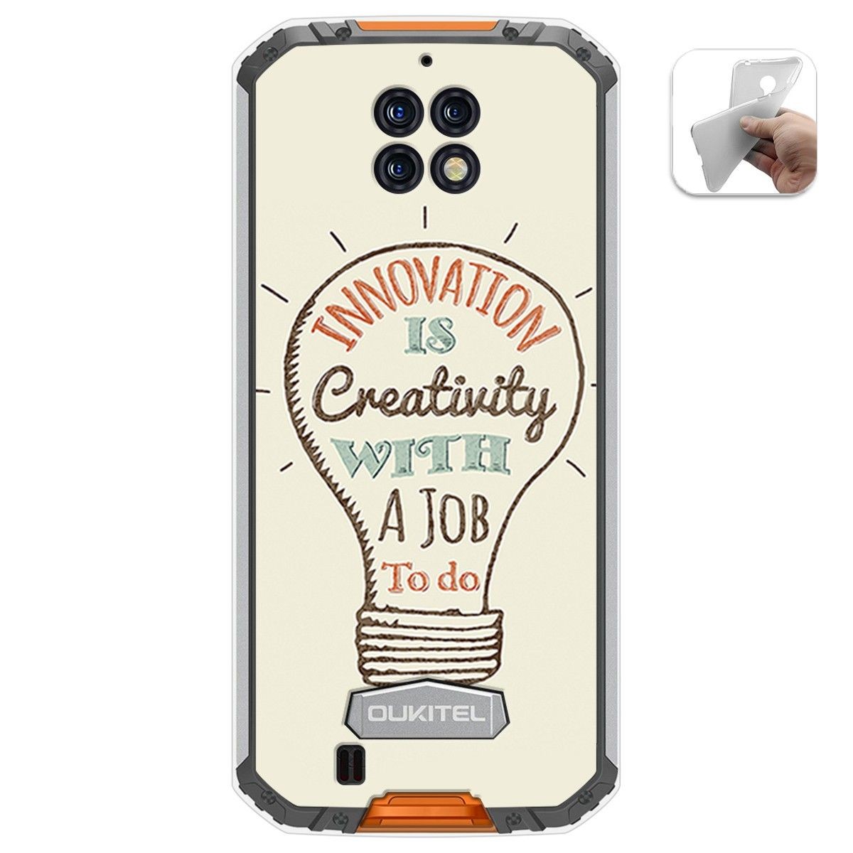 Funda Gel Tpu para Oukitel Wp6 diseño Creativity Dibujos