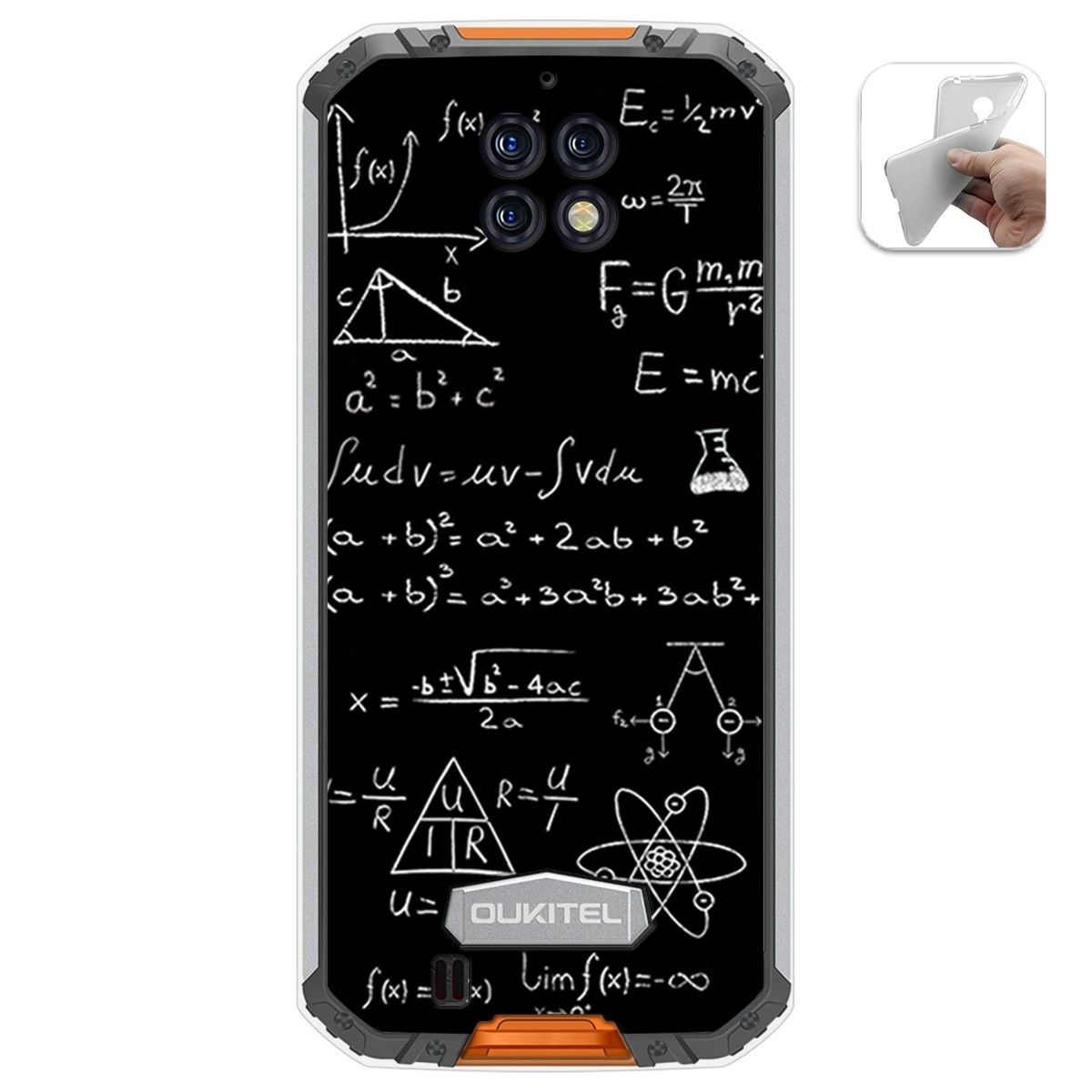 Funda Gel Tpu para Oukitel Wp6 diseño Formulas Dibujos