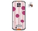 Funda Gel Tpu para Oukitel Wp6 diseño Flores Vintage Dibujos