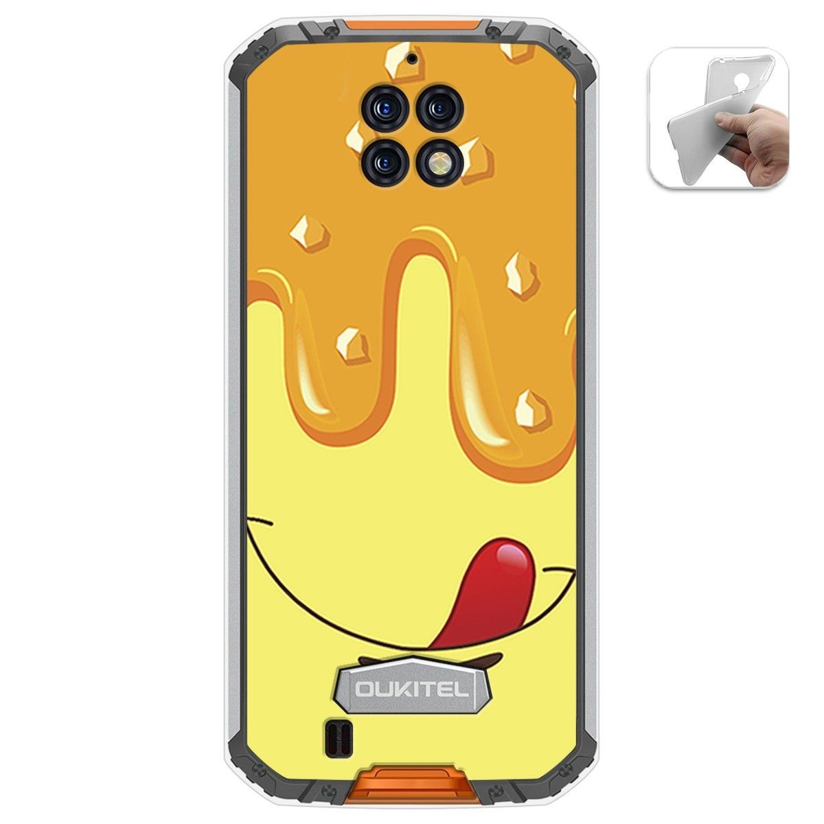 Funda Gel Tpu para Oukitel Wp6 diseño Helado Vainilla Dibujos