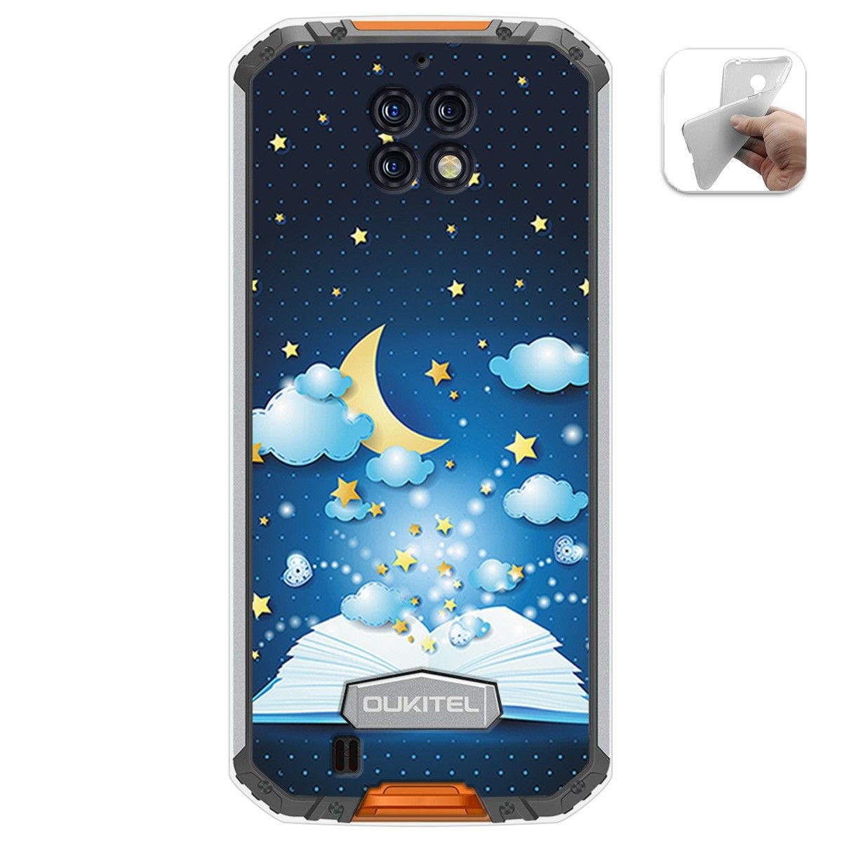 Funda Gel Tpu para Oukitel Wp6 diseño Libro Cuentos Dibujos