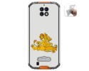 Funda Gel Tpu para Oukitel Wp6 diseño Leones Dibujos