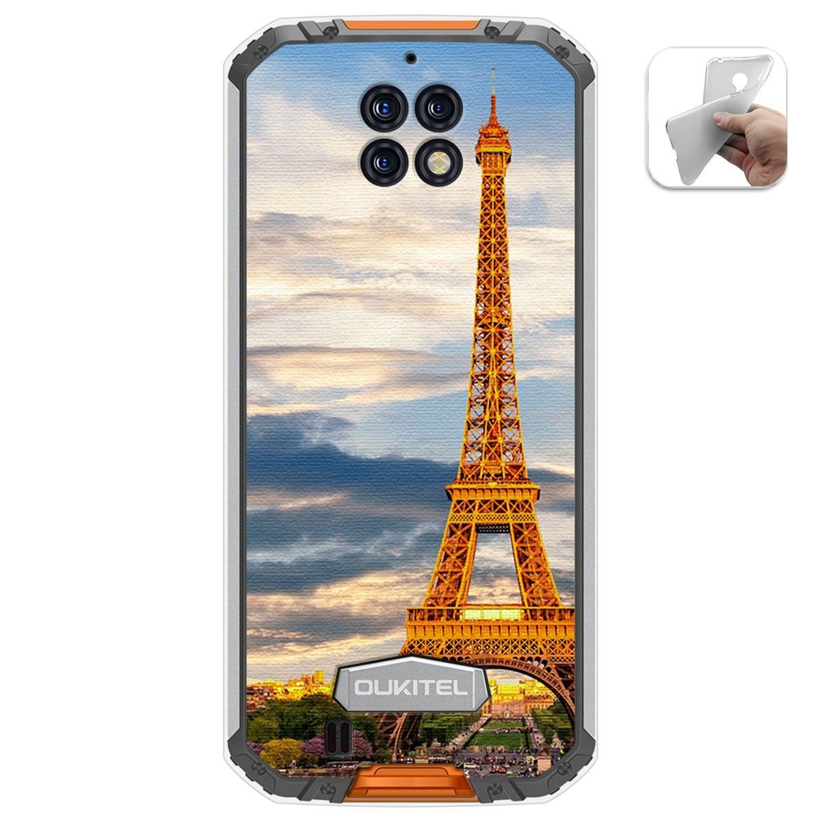 Funda Gel Tpu para Oukitel Wp6 diseño Paris Dibujos
