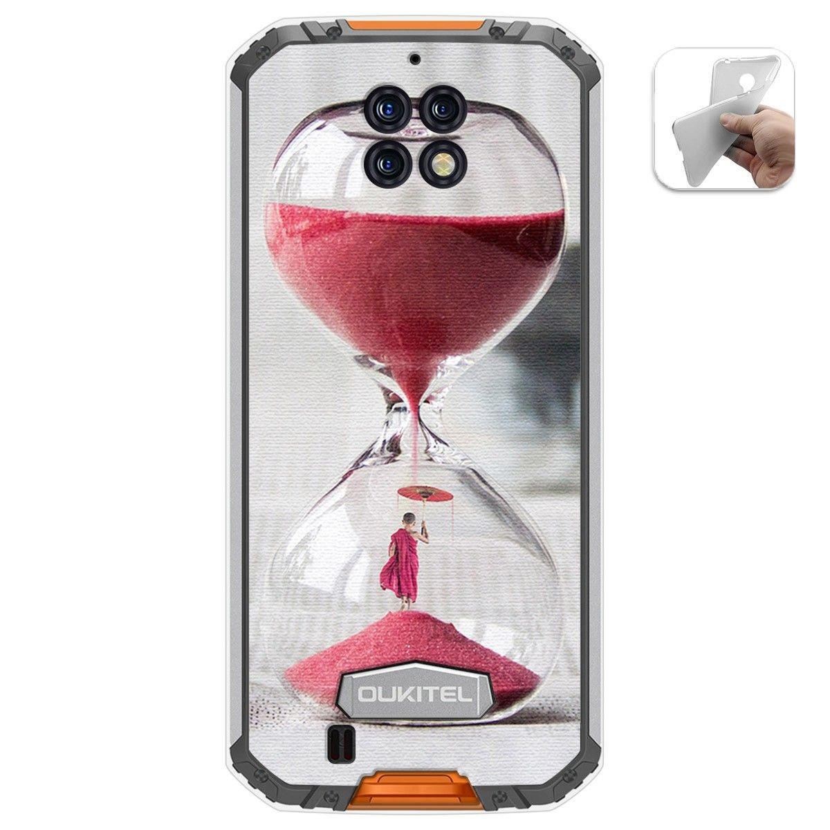 Funda Gel Tpu para Oukitel Wp6 diseño Reloj Dibujos