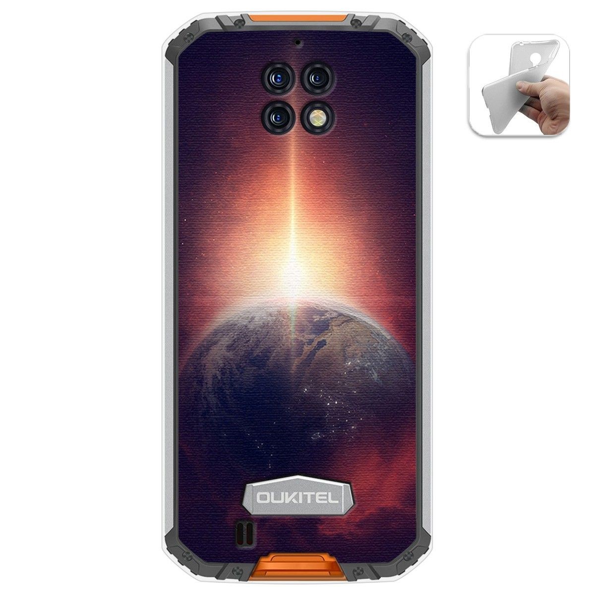 Funda Gel Tpu para Oukitel Wp6 diseño Tierra Dibujos