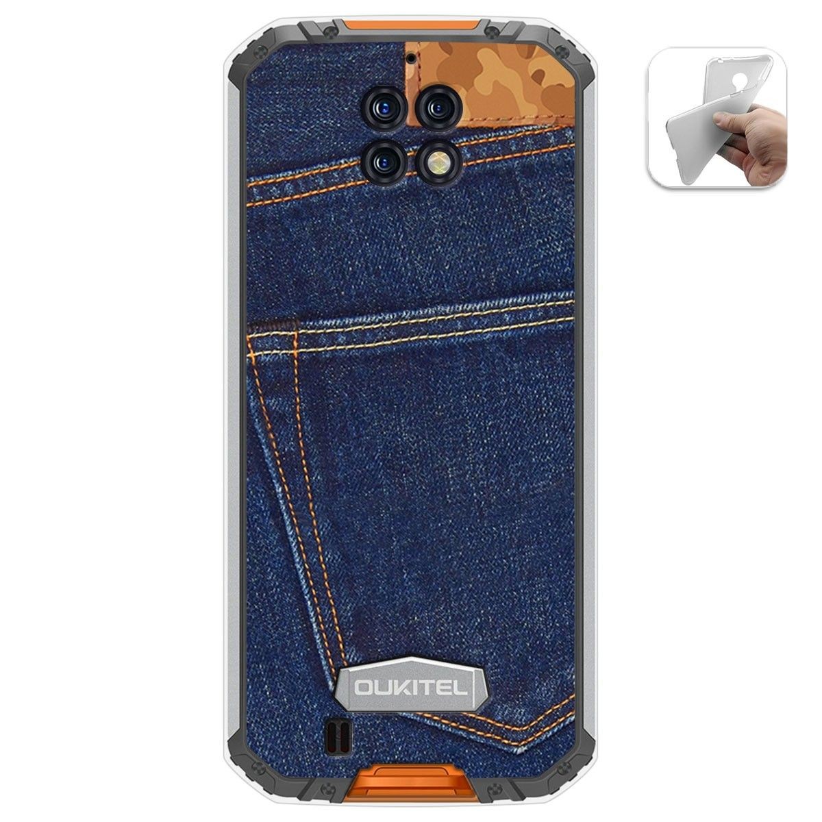 Funda Gel Tpu para Oukitel Wp6 diseño Vaquero Dibujos