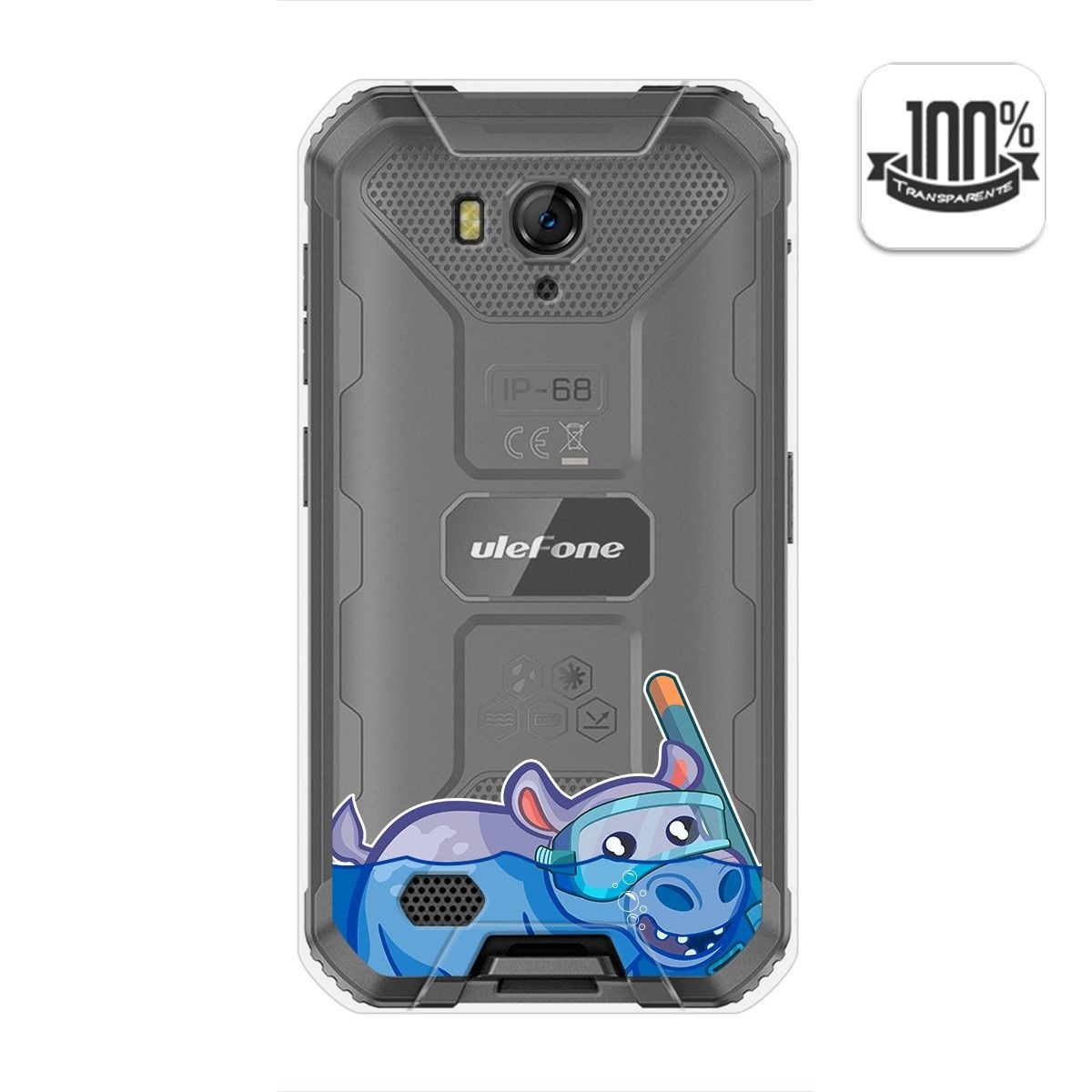 Funda Gel Transparente para Ulefone Armor X6 diseño Hipo Dibujos