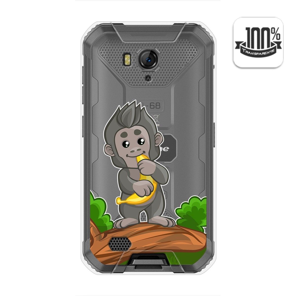 Funda Gel Transparente para Ulefone Armor X6 diseño Mono Dibujos