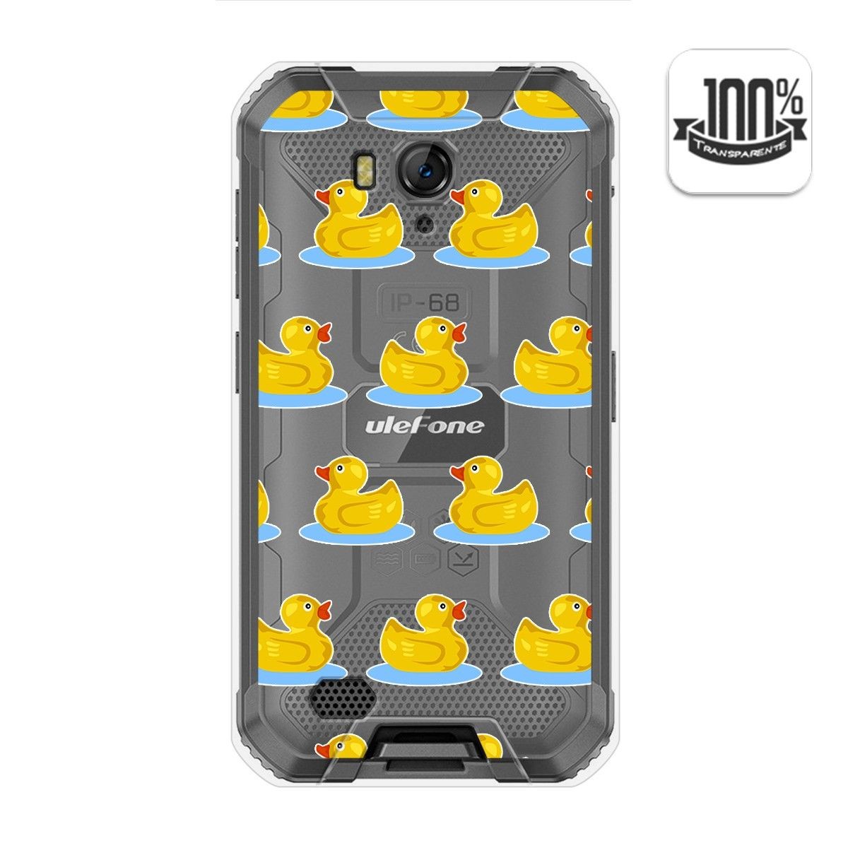Funda Gel Transparente para Ulefone Armor X6 diseño Pato Dibujos