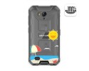 Funda Gel Transparente para Ulefone Armor X6 diseño Playa Dibujos