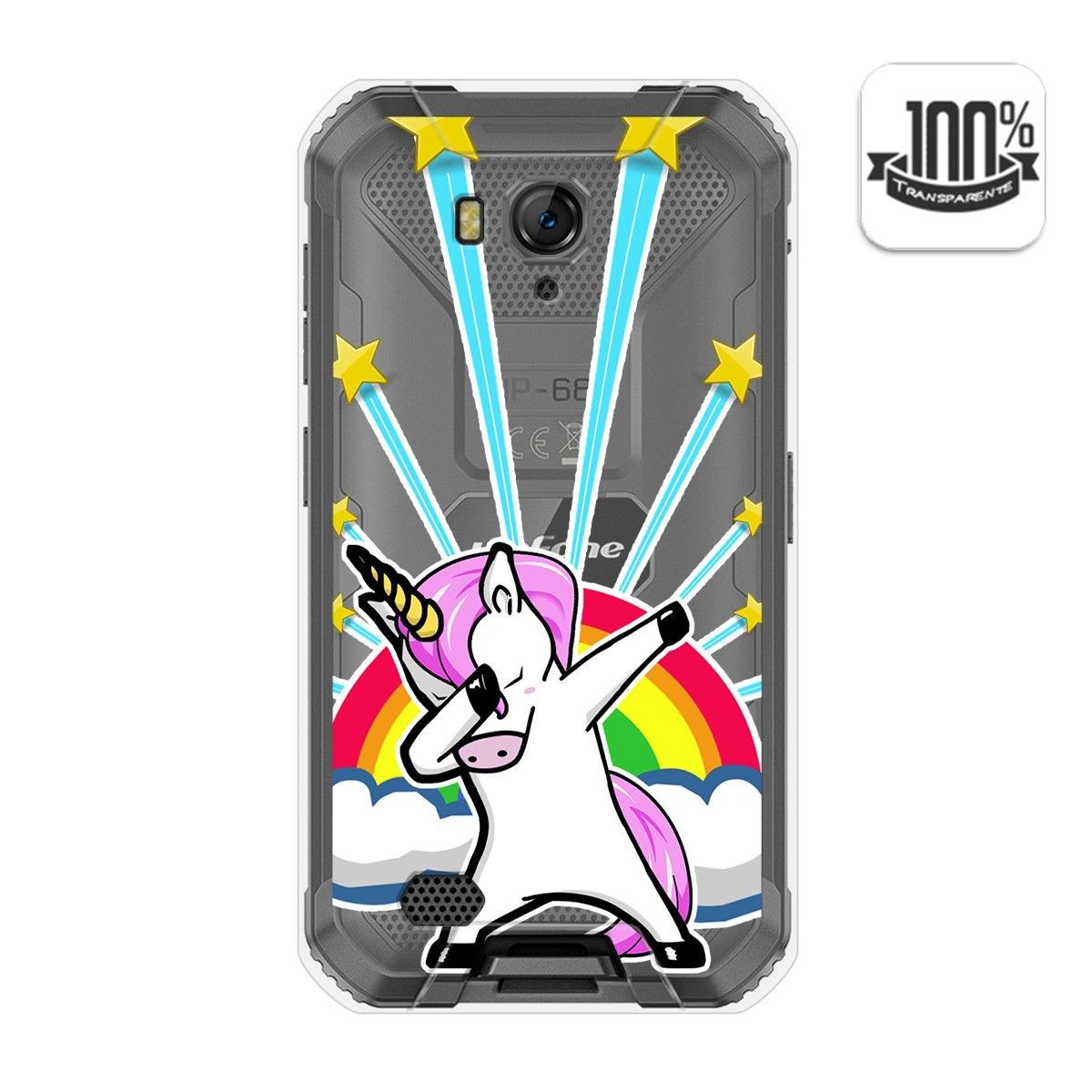 Funda Gel Transparente para Ulefone Armor X6 diseño Unicornio Dibujos