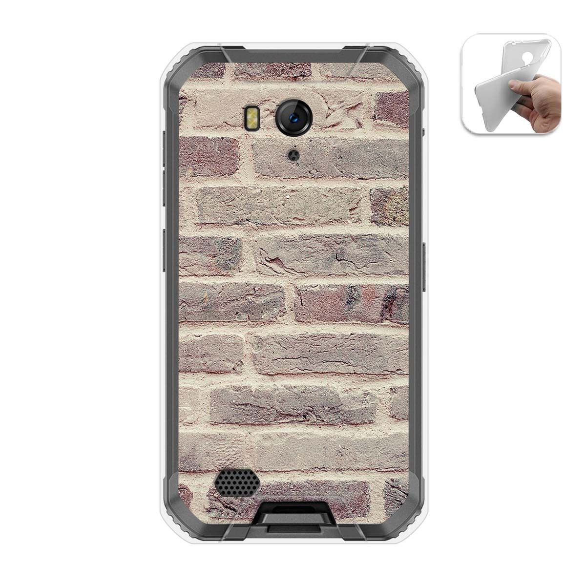 Funda Gel Tpu para Ulefone Armor X6 diseño Ladrillo 01 Dibujos