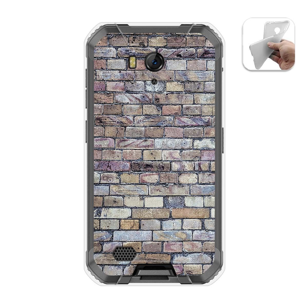 Funda Gel Tpu para Ulefone Armor X6 diseño Ladrillo 02 Dibujos
