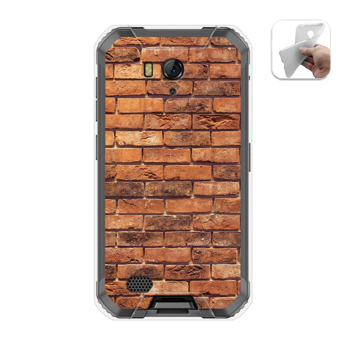 Funda Gel Tpu para Ulefone Armor X6 diseño Ladrillo 04 Dibujos