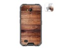 Funda Gel Tpu para Ulefone Armor X6 diseño Madera 02 Dibujos