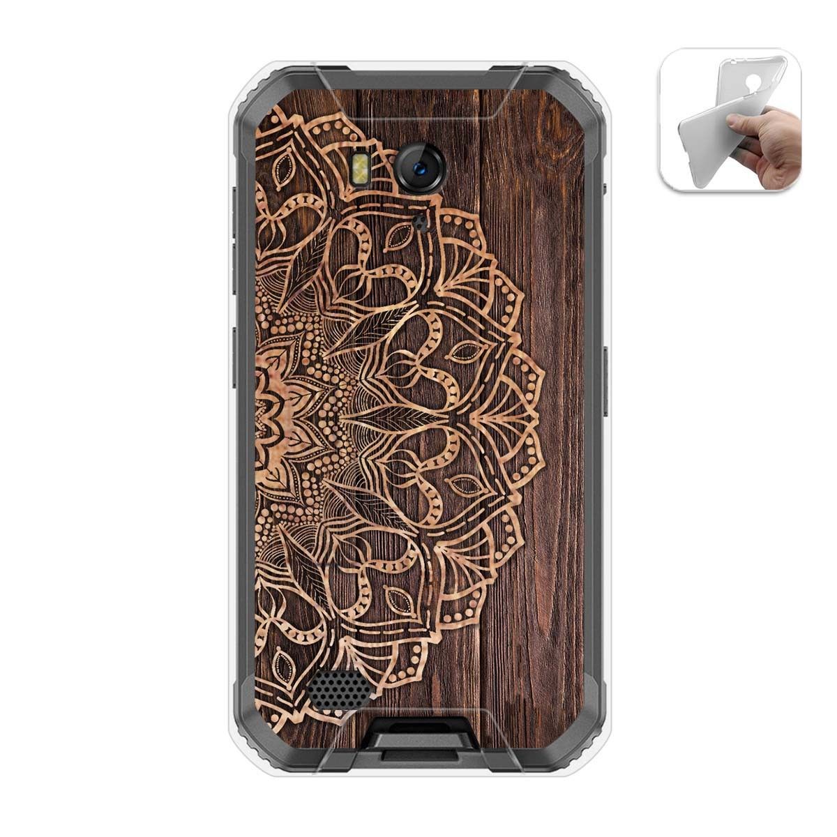 Funda Gel Tpu para Ulefone Armor X6 diseño Madera 06 Dibujos