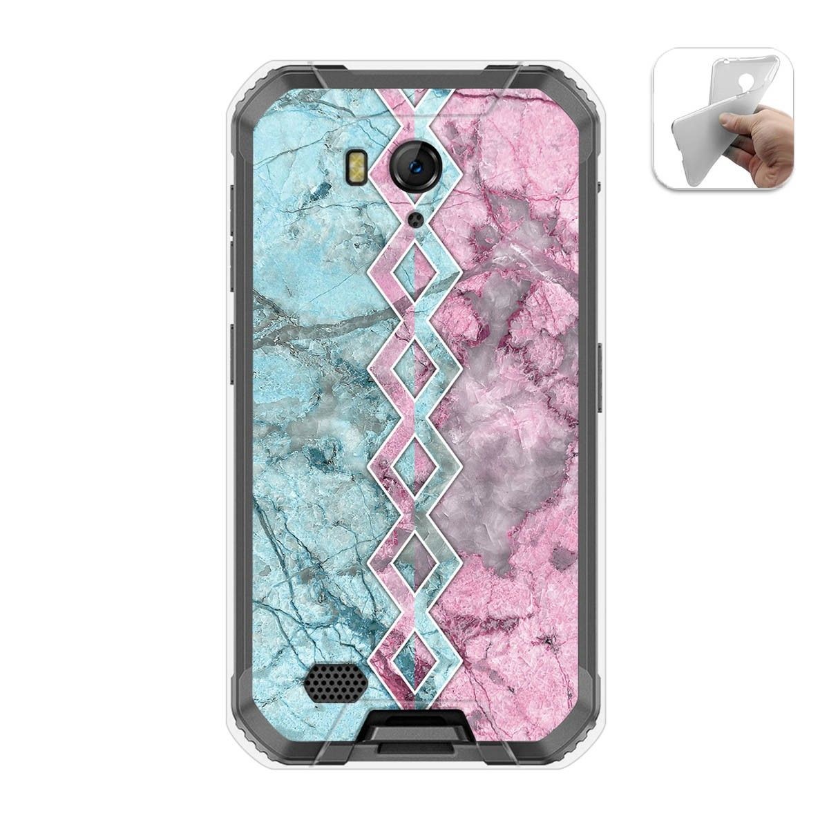 Funda Gel Tpu para Ulefone Armor X6 diseño Mármol 08 Dibujos