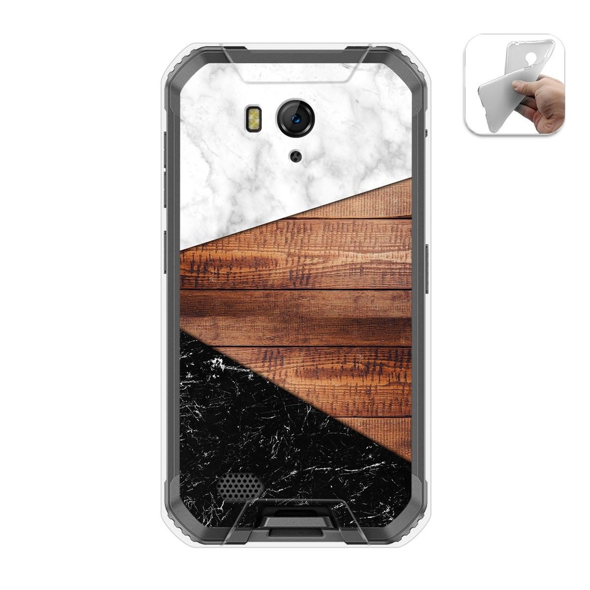Funda Gel Tpu para Ulefone Armor X6 diseño Mármol 11 Dibujos