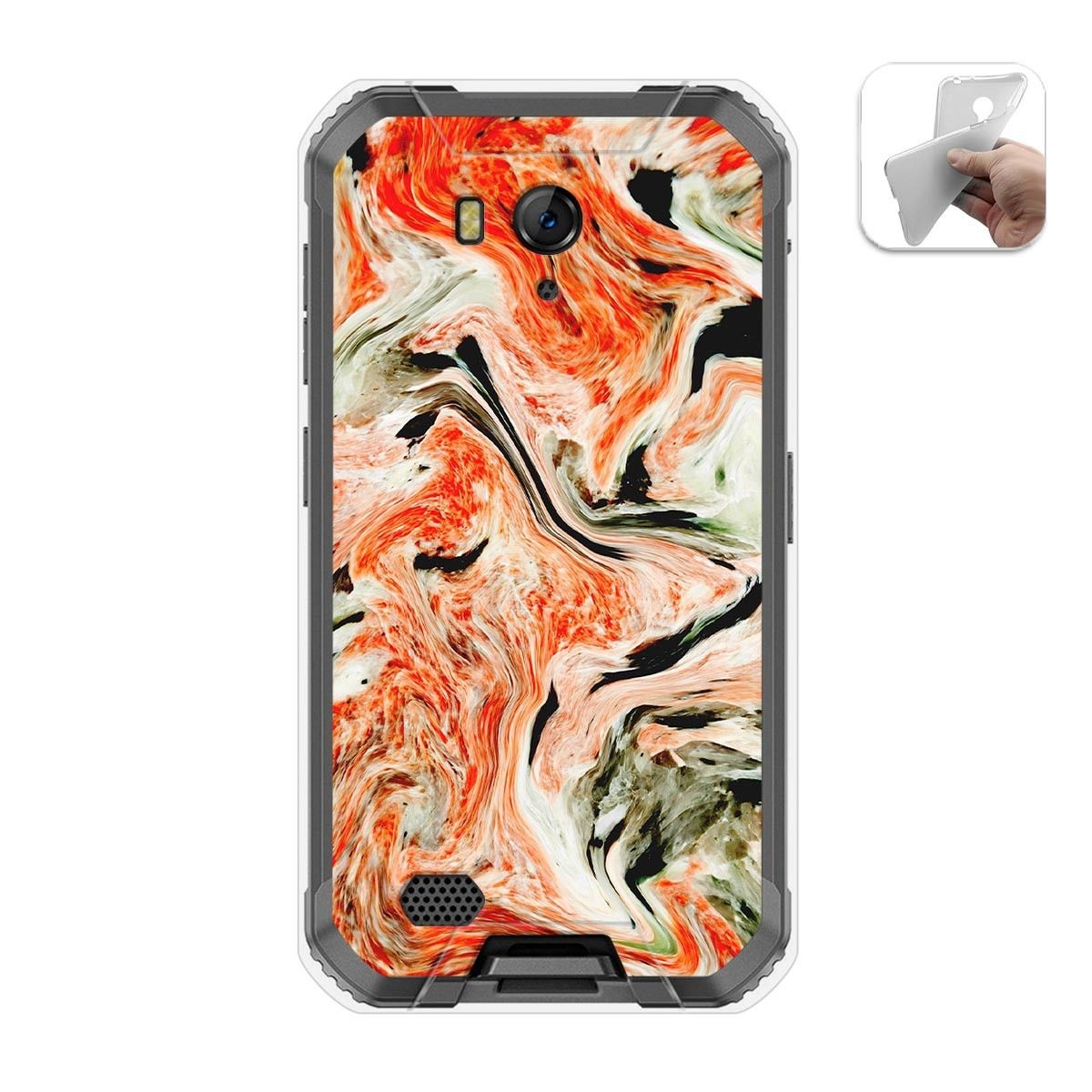 Funda Gel Tpu para Ulefone Armor X6 diseño Mármol 12 Dibujos