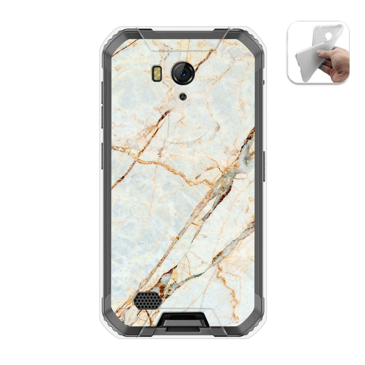 Funda Gel Tpu para Ulefone Armor X6 diseño Mármol 13 Dibujos