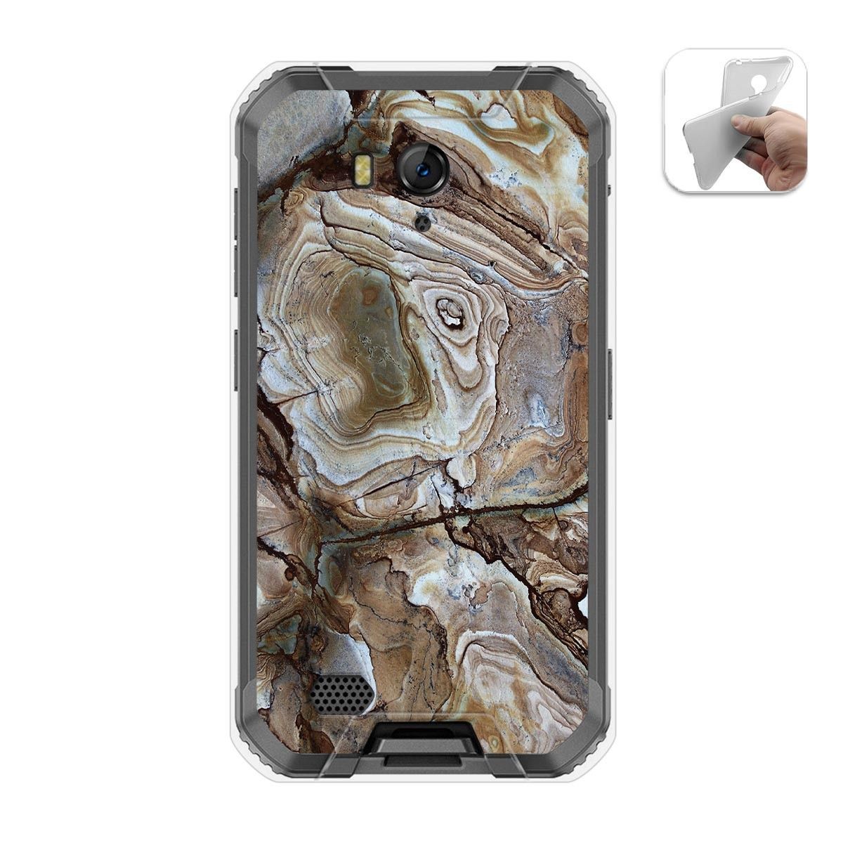 Funda Gel Tpu para Ulefone Armor X6 diseño Mármol 14 Dibujos