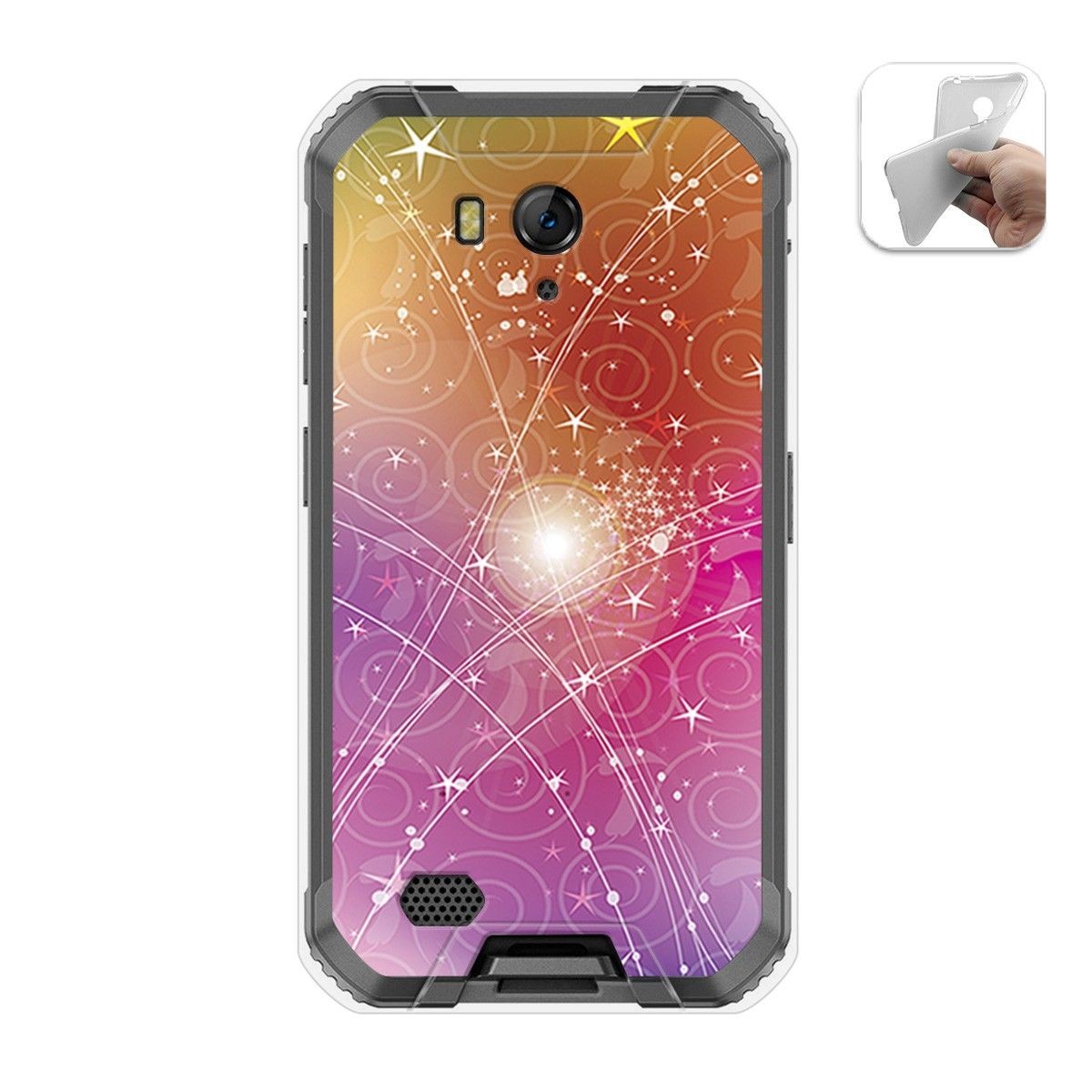 Funda Gel Tpu para Ulefone Armor X6 diseño Abstracto Dibujos