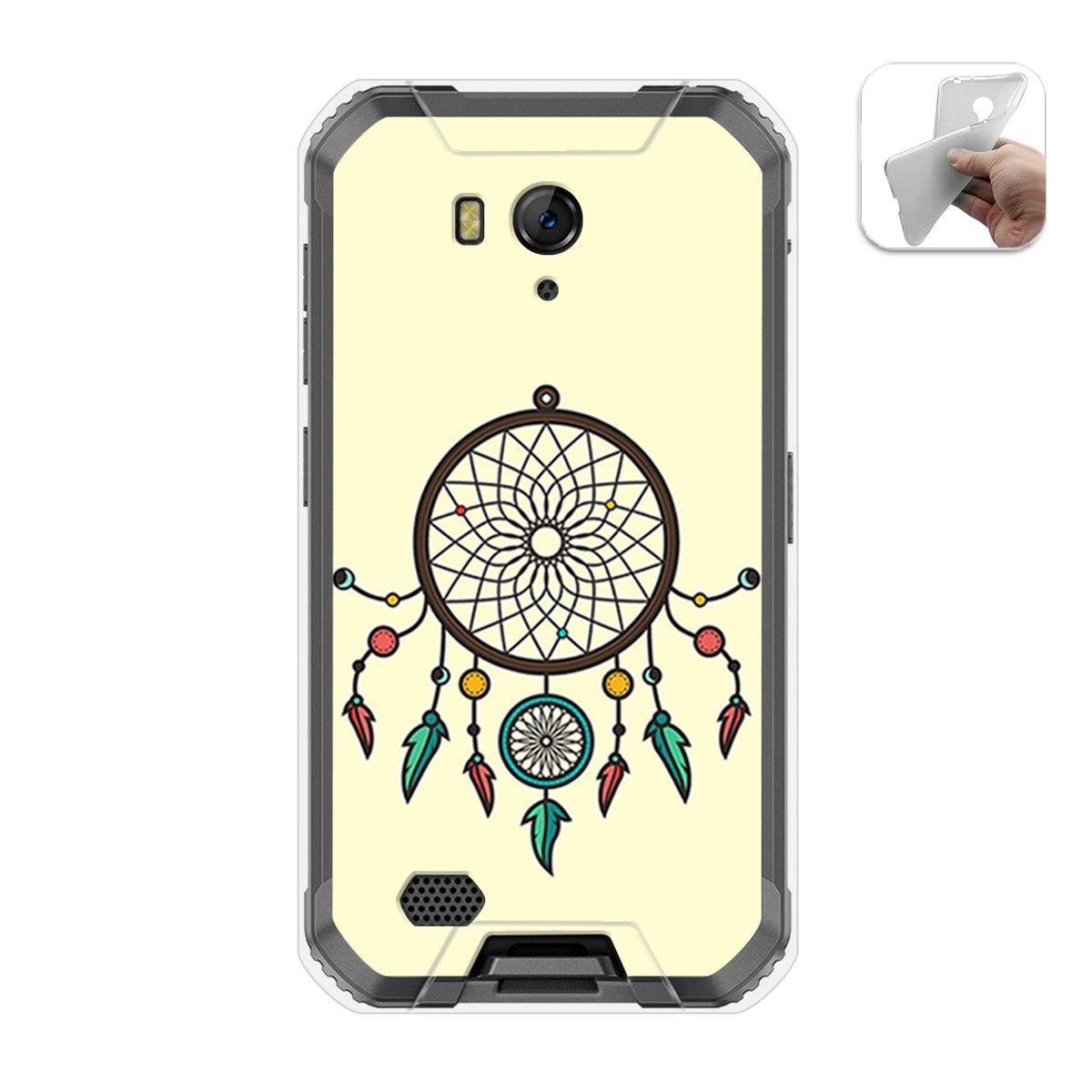 Funda Gel Tpu para Ulefone Armor X6 diseño Atrapasueños Dibujos