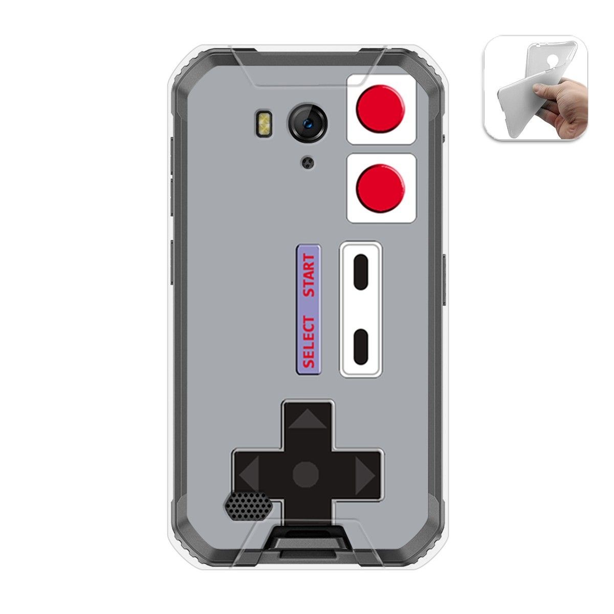 Funda Gel Tpu para Ulefone Armor X6 diseño Consola Dibujos
