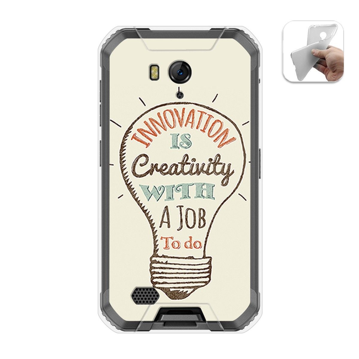 Funda Gel Tpu para Ulefone Armor X6 diseño Creativity Dibujos