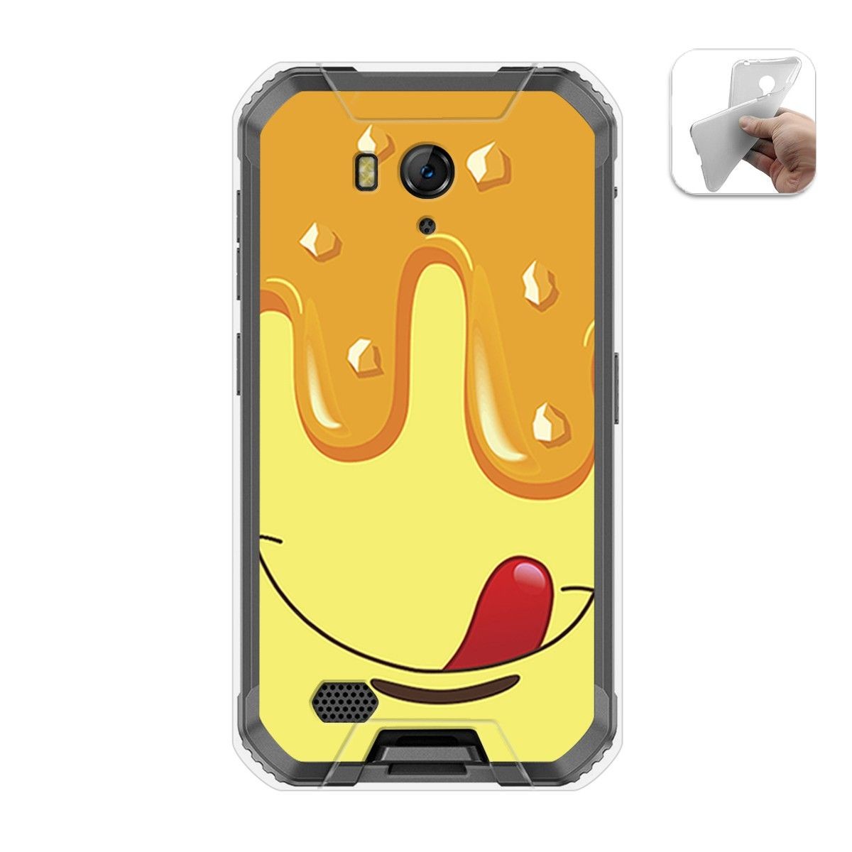 Funda Gel Tpu para Ulefone Armor X6 diseño Helado Vainilla Dibujos