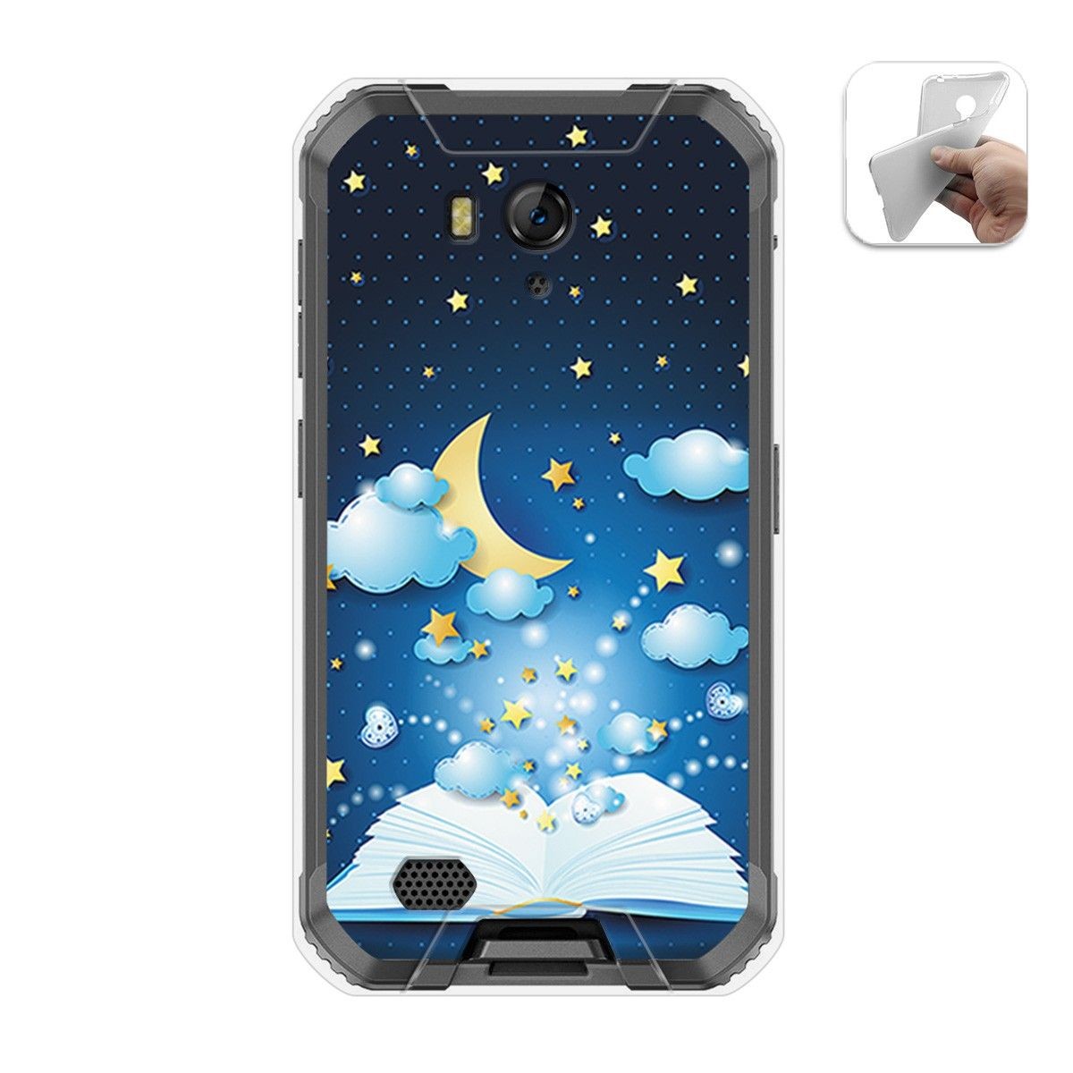 Funda Gel Tpu para Ulefone Armor X6 diseño Libro Cuentos Dibujos