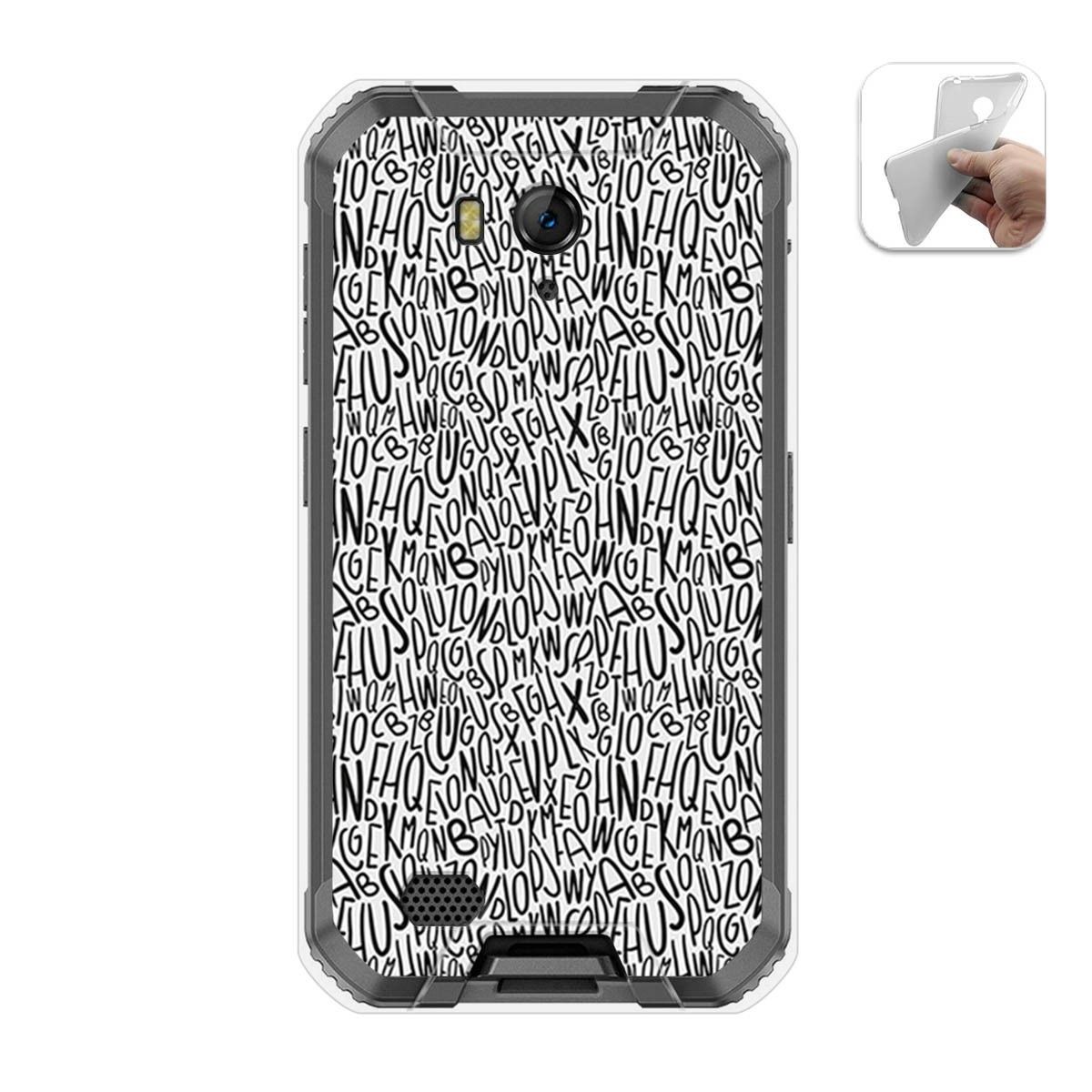 Funda Gel Tpu para Ulefone Armor X6 diseño Letras Dibujos